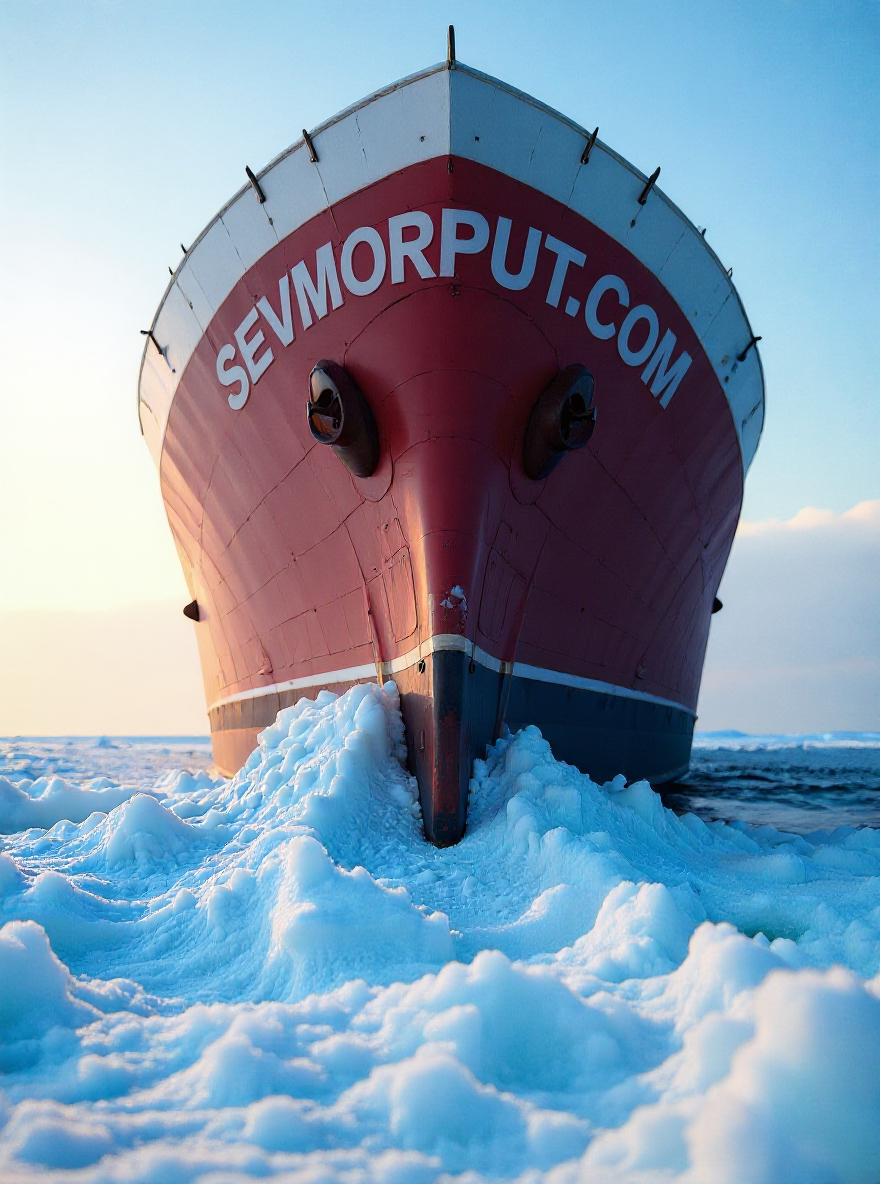 Icebreaker Sevmorput.com in the Arctic